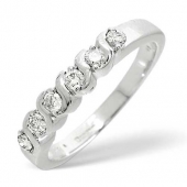 9ct White Gold 0.24 Carat Diamond Eternity Ring 9ct White Gold 0.24 Carat Diamond Eternity Ring