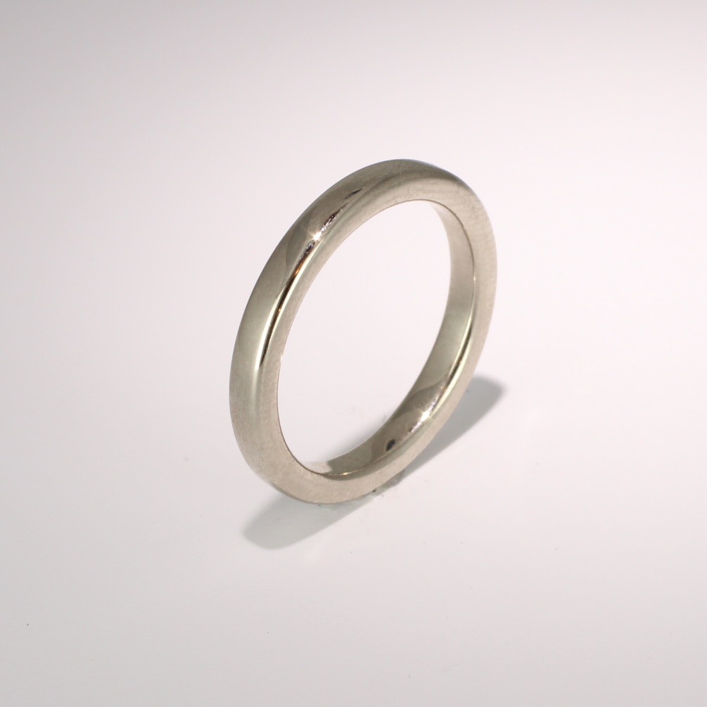 Soft Heavy Court - 2.0mm (SCH2 W) White Gold Wedding Ring