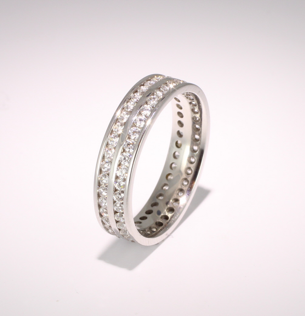 18ct White Gold Eternity Ring (TBC1020F) - All  Metals