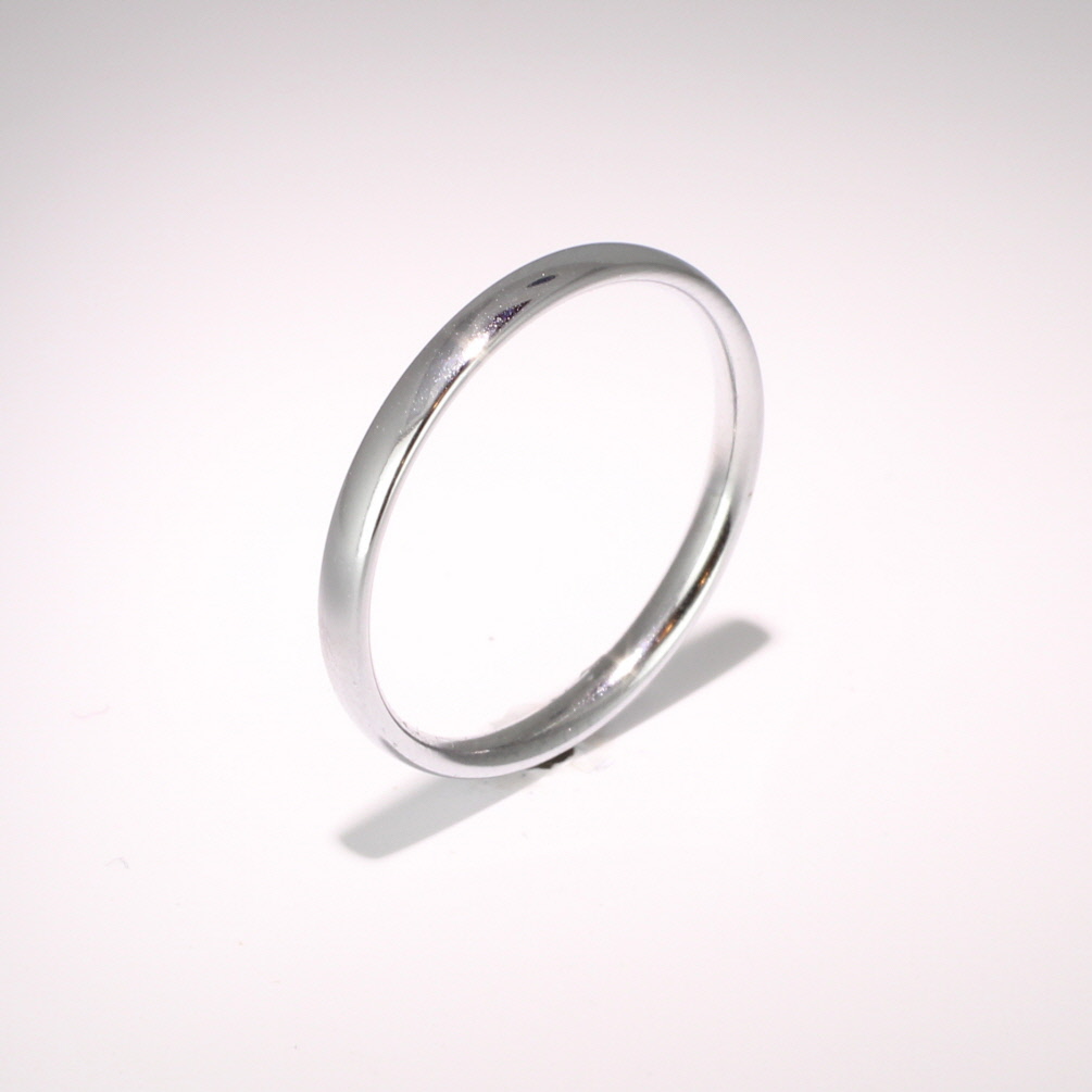 2 mm Platinum Wedding Ring - Court Light (TCSL2P) Womens