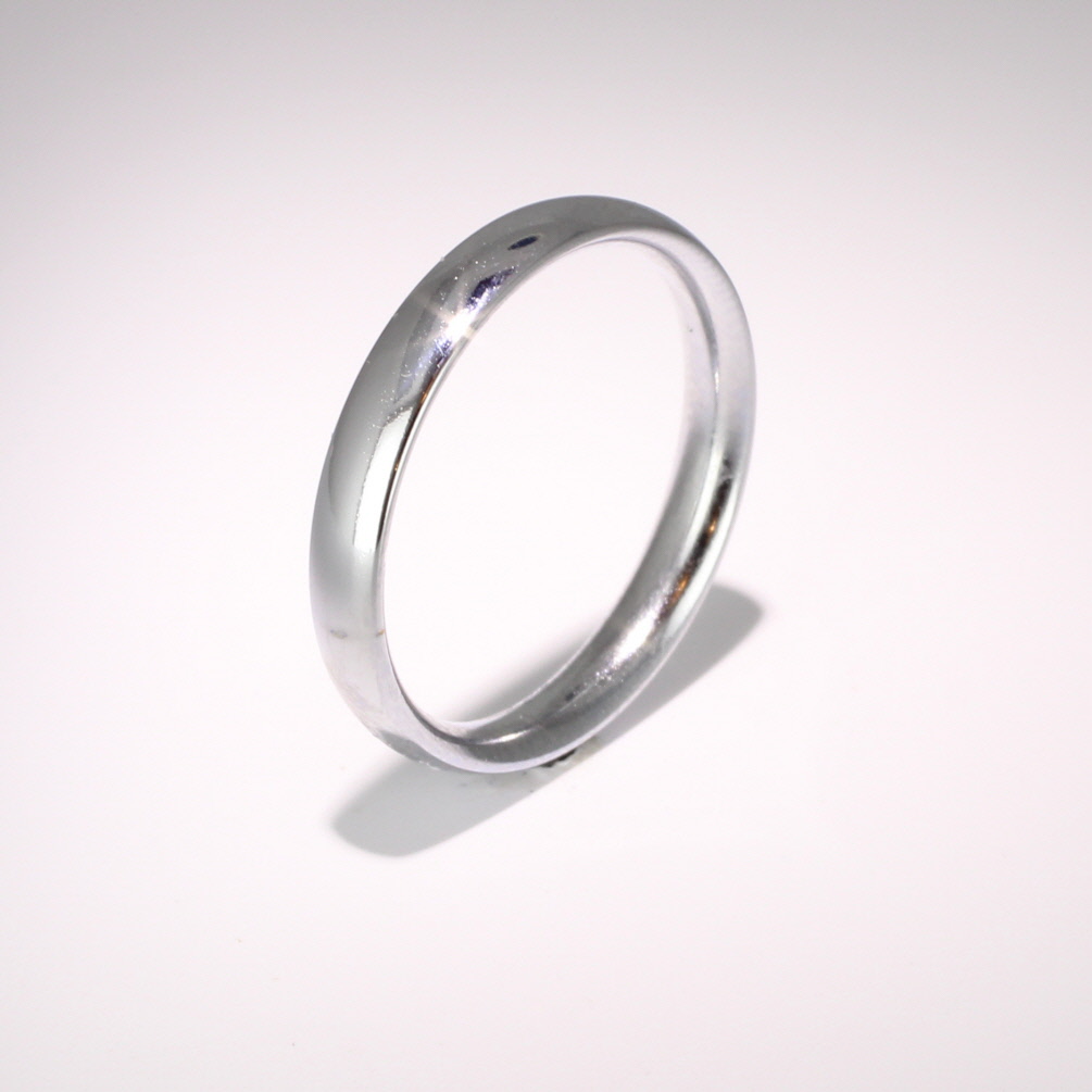 Court Medium - 3mm (TCSM3P) Platinum Wedding Ring Womens