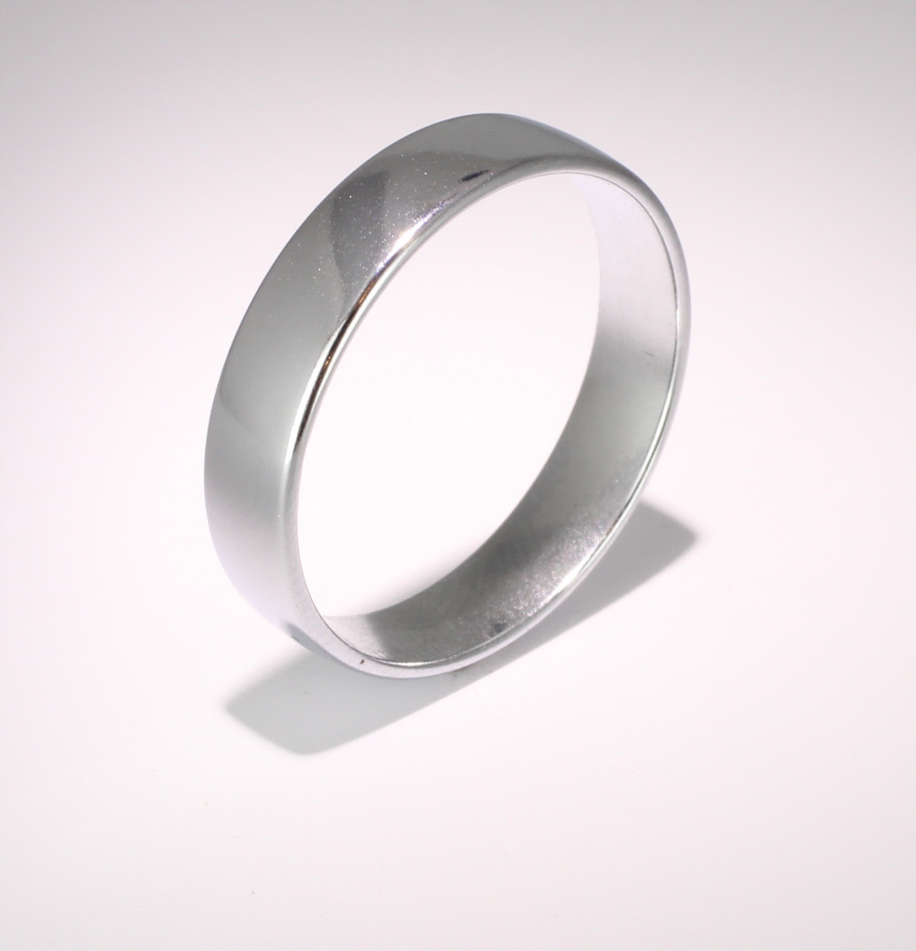 Slight or Soft Court Light -  5mm Platinum Wedding Ring