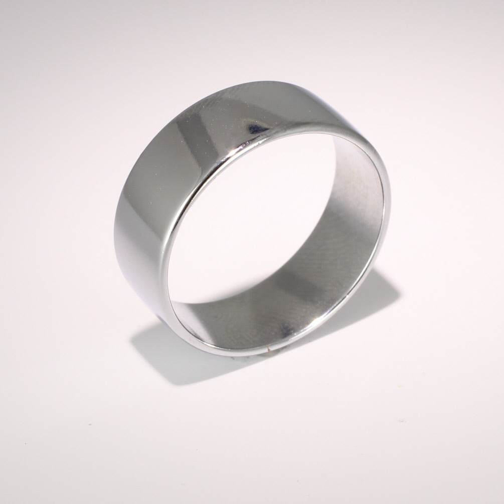 Slight or Soft Court Light -  8mm Platinum Wedding Ring 