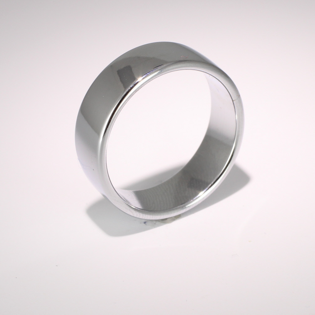 Slight or Soft Court Medium -  7mm Platinum Wedding Ring 