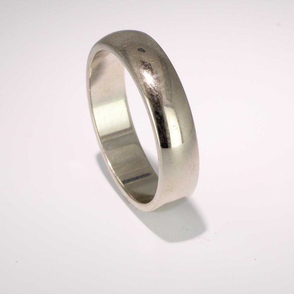 Simple silver mens wedding band store