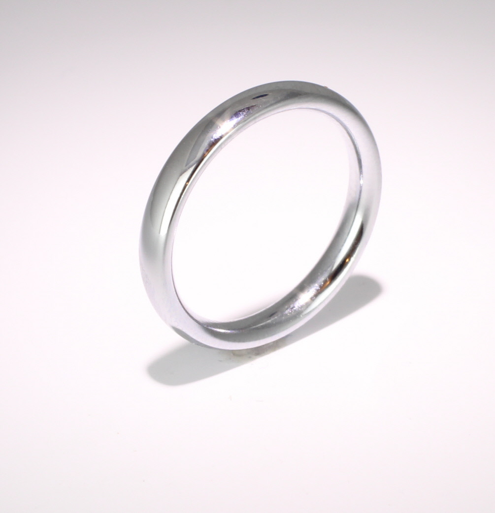 Court Traditional Heavy - 3mm Platinum Wedding Ring 