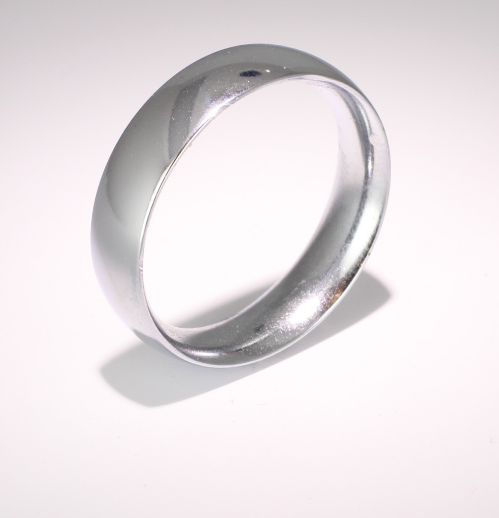 Court Traditional Heavy - 6mm Platinum Wedding Ring Mens