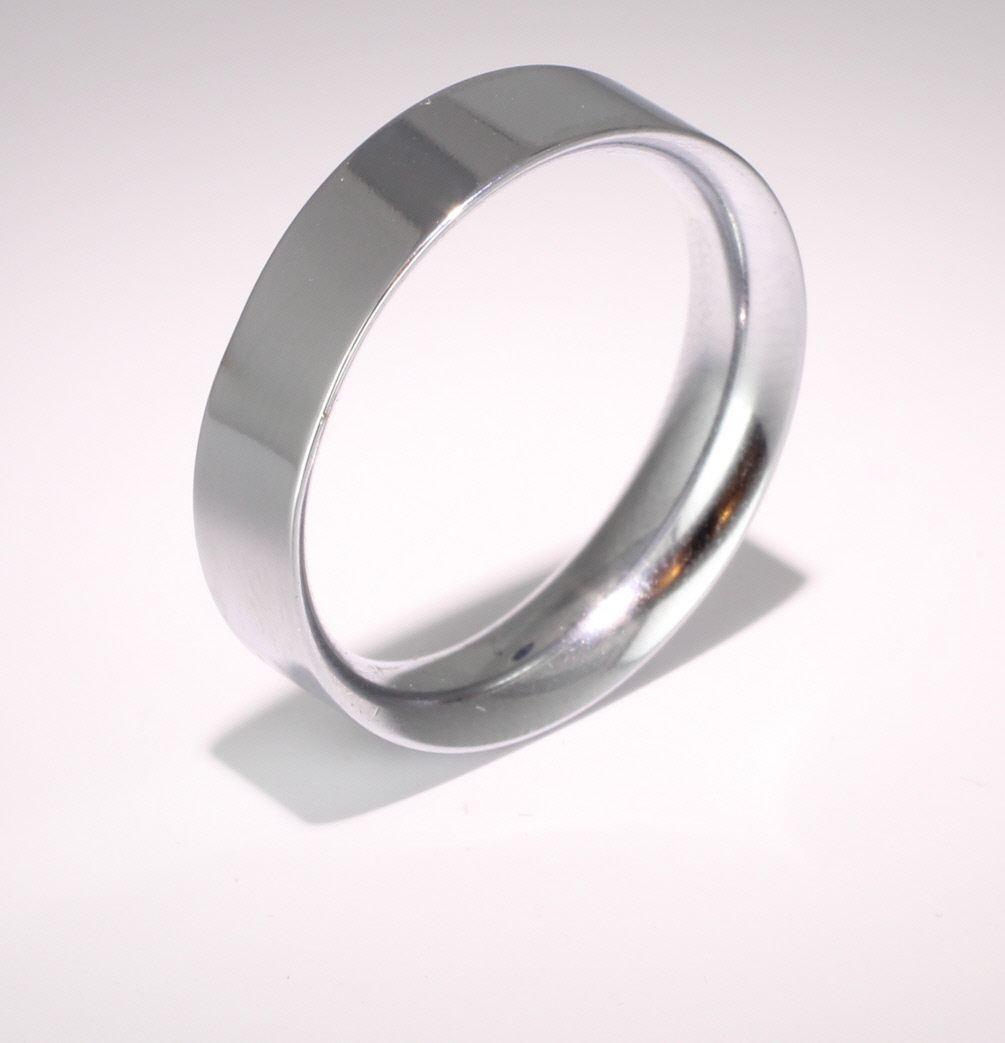 Flat Court Very Heavy -  6mm Platinum Wedding Ring 