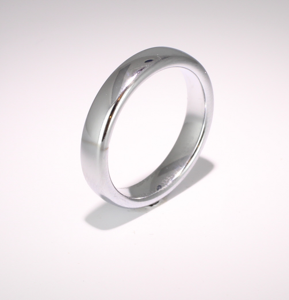 Slight or Soft Court Very Heavy -  4mm Platinum Wedding Ring 