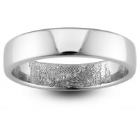 Slight or Soft Court Medium -  8mm Platinum Wedding Ring 