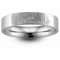 Flat Court Medium -  3mm Platinum Wedding Ring