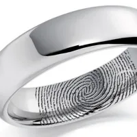 D Shaped Platinum Rings in uk