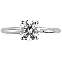 White Gold Solitaire Ring