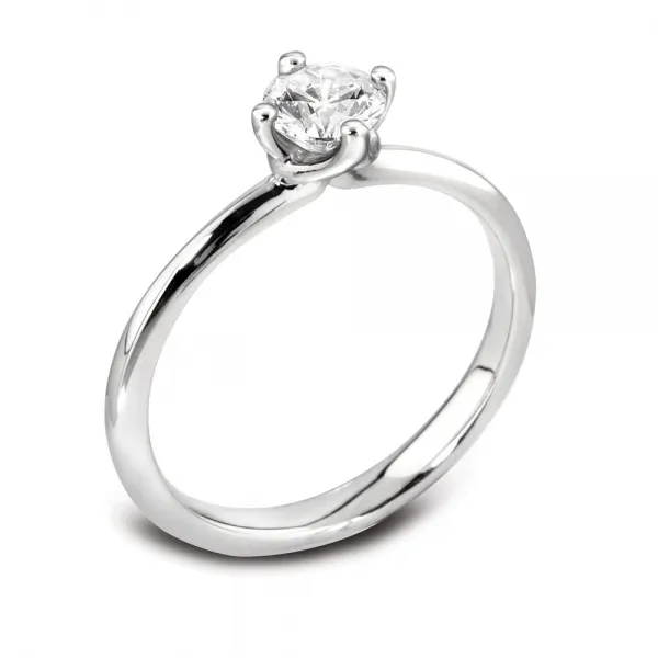 9ct Rose Gold Solitaire Engagement Ring For Women