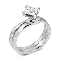 Women Engagement Ring Solitaire 