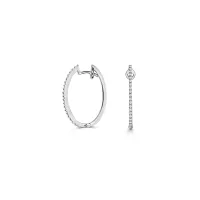 small diamond hoop earrings