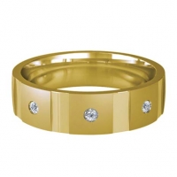 Diamond Wedding Ring - All Metals - Contatto