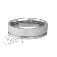 Designer White Gold Wedding Ring Eterno