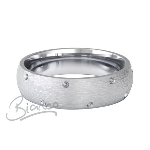 Special Designer Platinum Wedding Ring Entrelace 