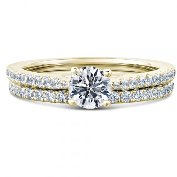 Bridal Sets UK Wedding Band And Ring Set
