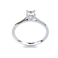 A Princess Cut Diamond Engagement Ring