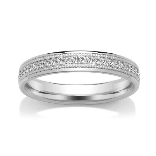 Diamond Wedding Ring - All Metals (TBCSRGM5D) Grain Set