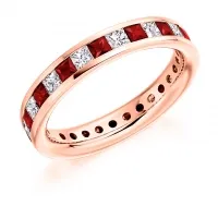 Ruby eternity ring