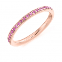 Pink Sapphire Ring - (PSAFET2891) - All Metals