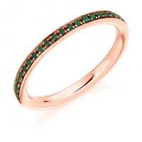 emerald band ring