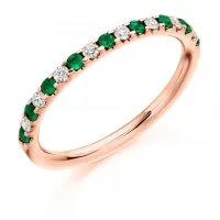 All Metals Emerald rings