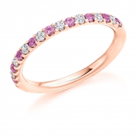 Pink Sapphire Ring - (PSAHET1023) - All Metals