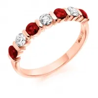 rose gold ruby ring
