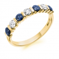 Blue Sapphire Ring - (BSAHET1284) - All Metals