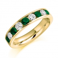Emerald Ring - (EMDHET940) - All Metals