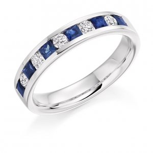Blue Sapphire Ring - (BSAHET1729) - All Metals