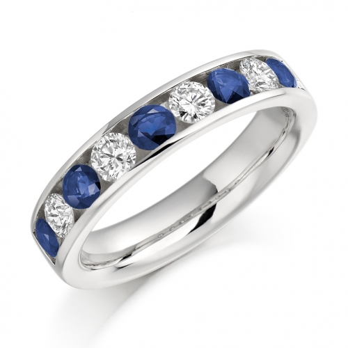 Blue Sapphire Ring - (BSAHET940) - All Metals