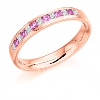 Pink Sapphire Ring - (PSAHET917) - All Metals
