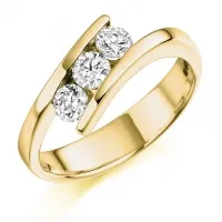 trilogy diamond ring