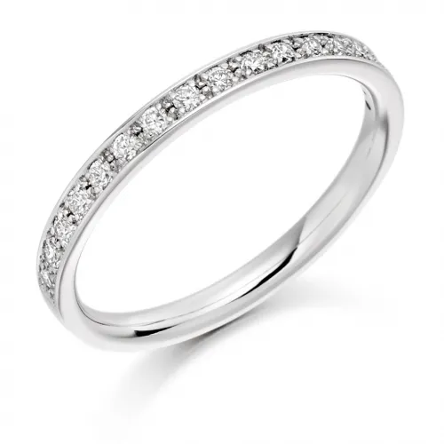 Half Grain Set Eternity Ring (TBCHET1792) - All Metals