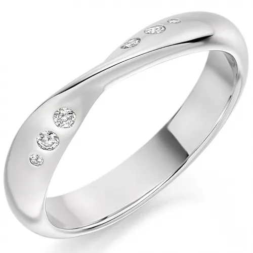 Diamond Shaped Wedding Ring