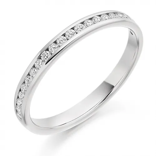 White Gold Diamond Eternity Ring - (TBCHET2088) - All Metals