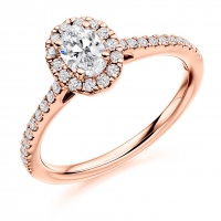 Halo Engagement Ring - (TBCENG4013) - GIA Certificated
