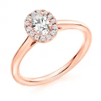 oval halo ring