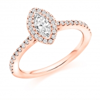 Halo Engagement Ring - (TBCENG4055) - GIA Certificated