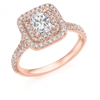 Halo Engagement Ring - (TBCENG4454) - GIA Certificated
