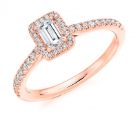 Halo Engagement Ring - (TBCENG4805) - GIA Certificated