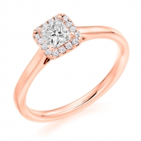 Halo Engagement Ring - (TBCENG4981) - GIA Certificated