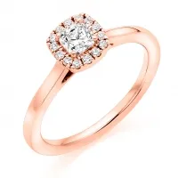 cushion halo engagement rings