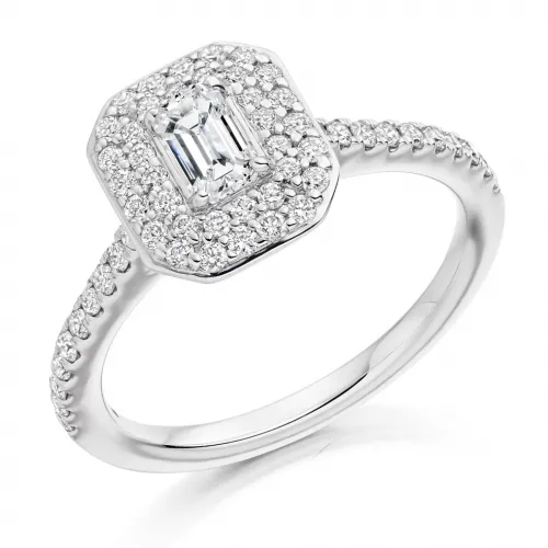 Lab Grown Diamond Halo Engagement Ring