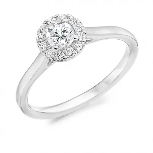 Lab Grown Diamond Halo Engagement Ring